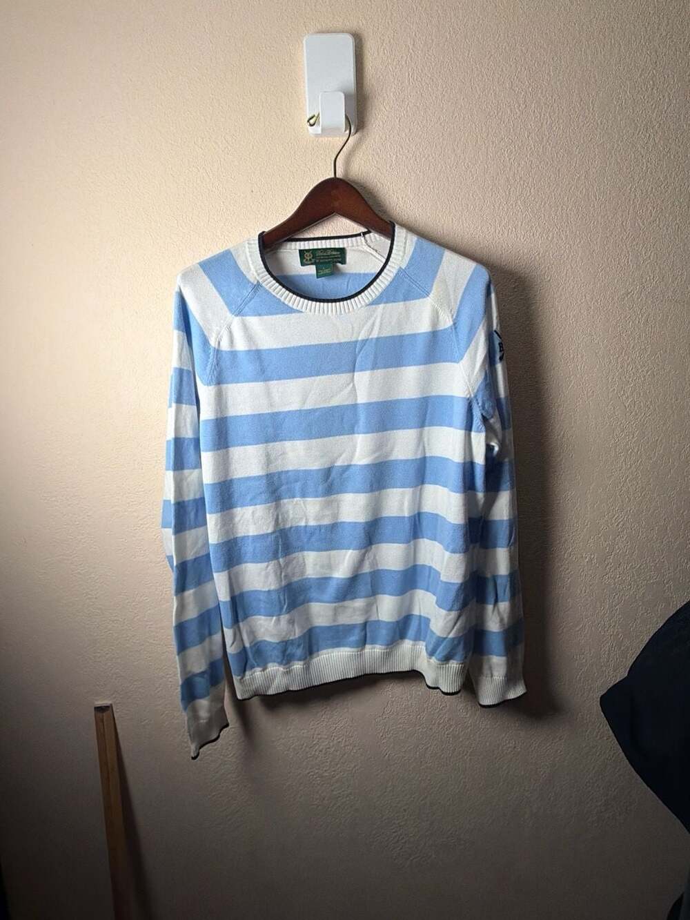 Brooks Brothers x St Andrews Links Supima Cotton Striped Golf Sweater